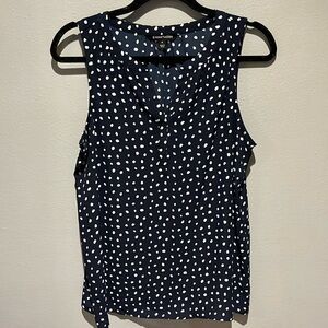 Medium navy blue with white dots 41 Hawthorn tank.